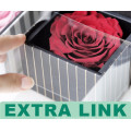 Logotipo personalizado de alta calidad de Alibaba Impreso Cartón Pieza única Rose Flower Tuck-In Containers